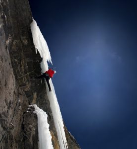 ice climbing in the Canadian Rockies